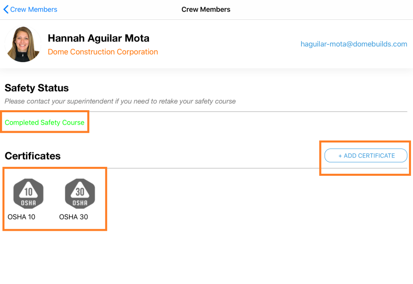 How to view/add crew certs Help Center